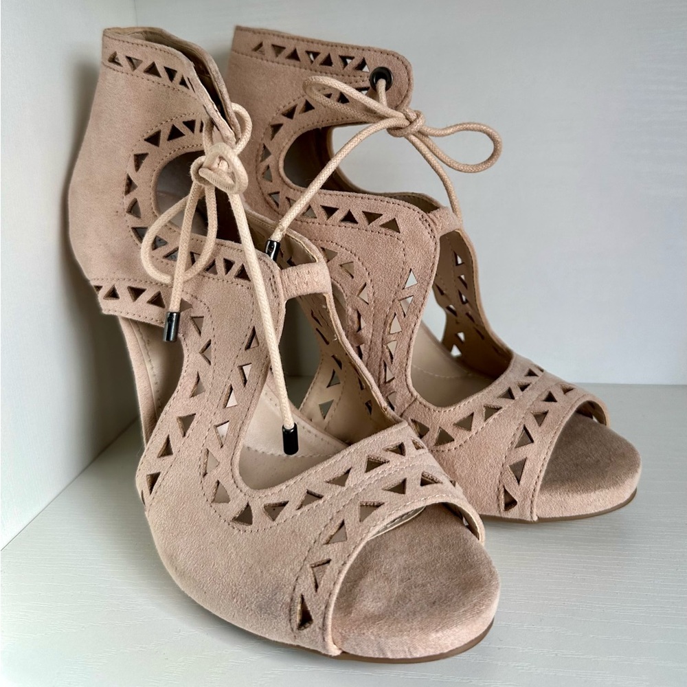 Tan Suede Heels